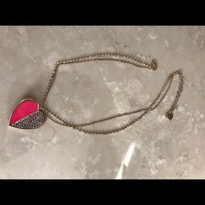 Betsey Johnson heart necklace.